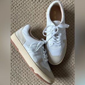White/Beige Women's Sneakers